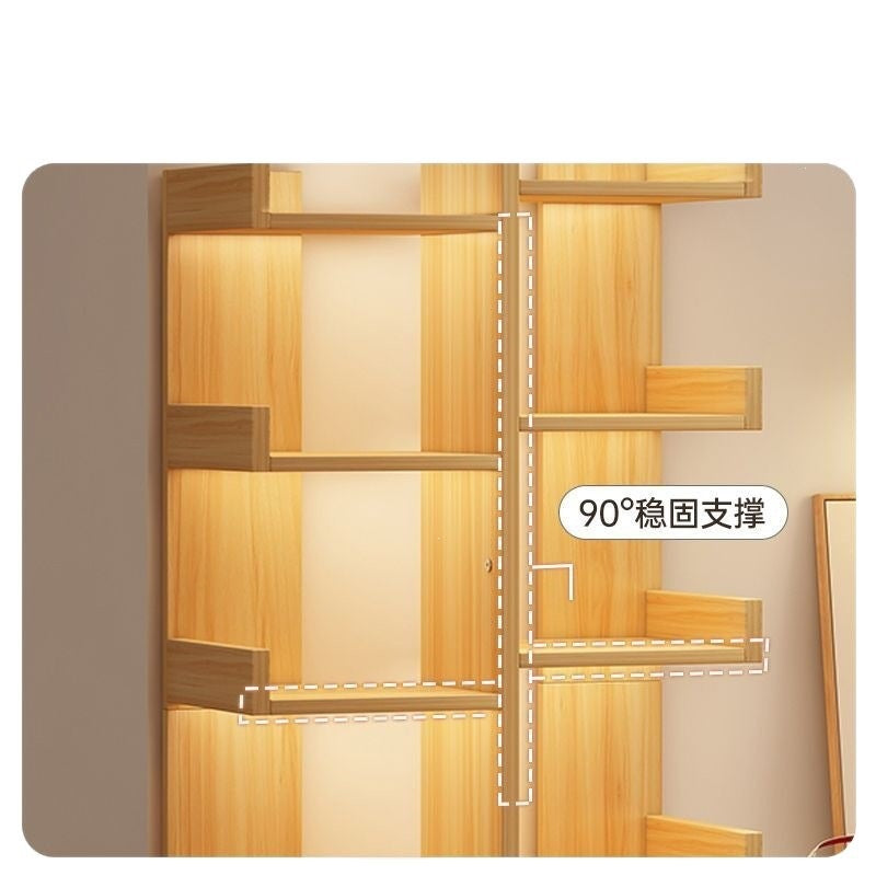Simple bookshelf storage rack floor-standing for home wall-mounted small bookcase living room storage rack storage rack office cabinet
