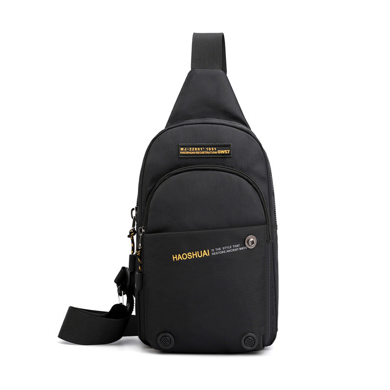 New Outdoor Men's Breast Bag Sports Multifunctional Crossbody Bag Chest Bag Casual Crossbody Bag Fishing Travel Bag