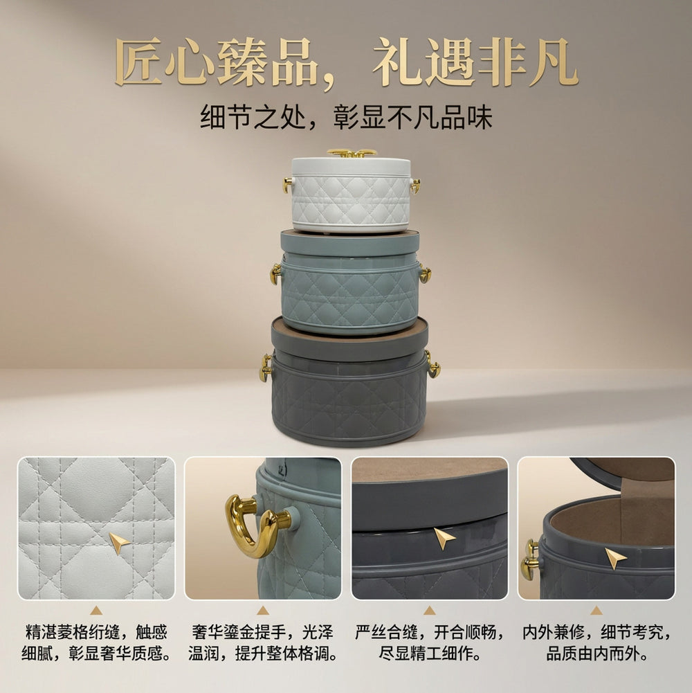 Export hot selling food warmer 3pcs sealed and leak-proof 1.0l2.5l4l large capacity insulated lunch box tableware
