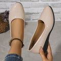 spring/autumn new arrivals: plus-size chunky sole women's flats for cross-border e-commerce. sizes 35-43 available. wholesale options available. dropshipping to  and