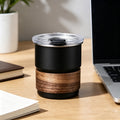 Coffee cup 304 stainless steel water cup portable camping style ins style cup mug american style with lid straw cup