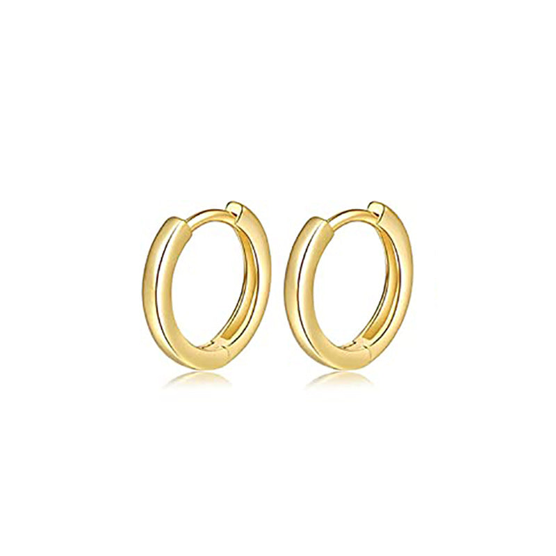new arrival jewelry fashion exquisite zircon earrings small round ball normcore earrings cable stitch twisted circle earrings