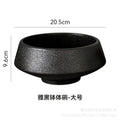 Japanese style creative tableware kiln-turned bowl, household salad bowl, dessert bowl, tall conical bowl for serving dishes