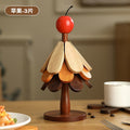 Classy christmas tree insulation mat dining table decoration creative a tree solid wood oven mitts pot holder christmas gift
