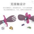 Baby training fork and spoon set - short handle self-feeding spoons for weaning and feeding - wholesale children's tableware