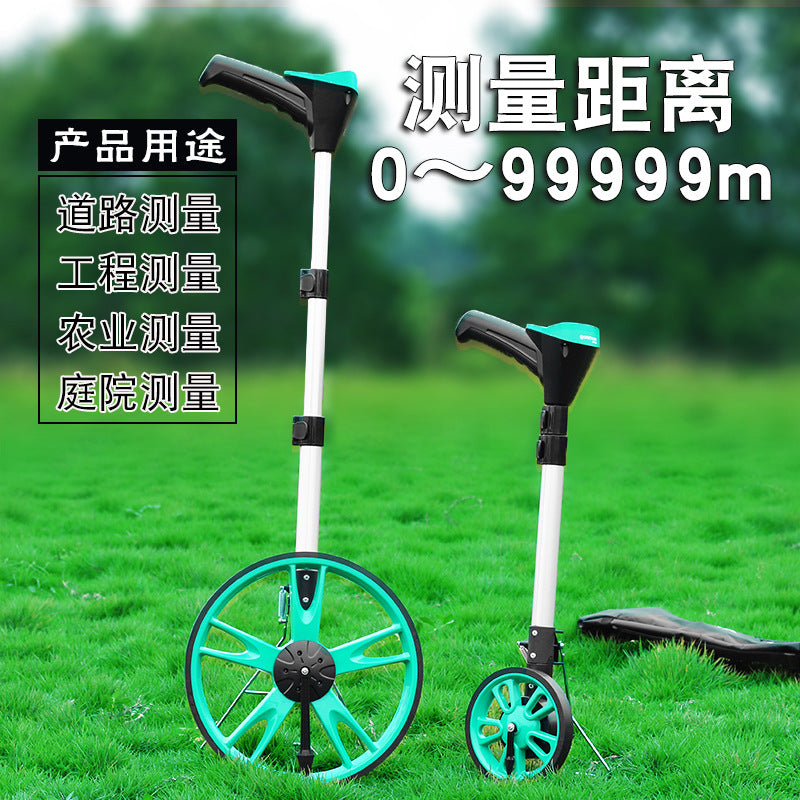 Roller ruler high-precision ranging wheel hand push roller type digital display ground measurement road push ruler digital display outdoor engineering measuring ruler