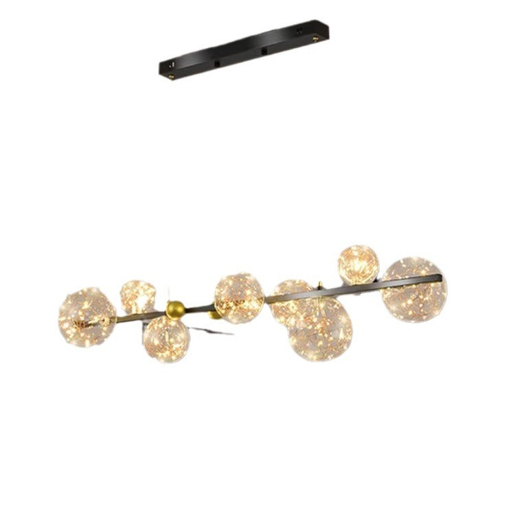 Magic beans restaurant chandelier Nordic light luxury simple modern long dining table bar light Internet celebrity gypsy creative lighting