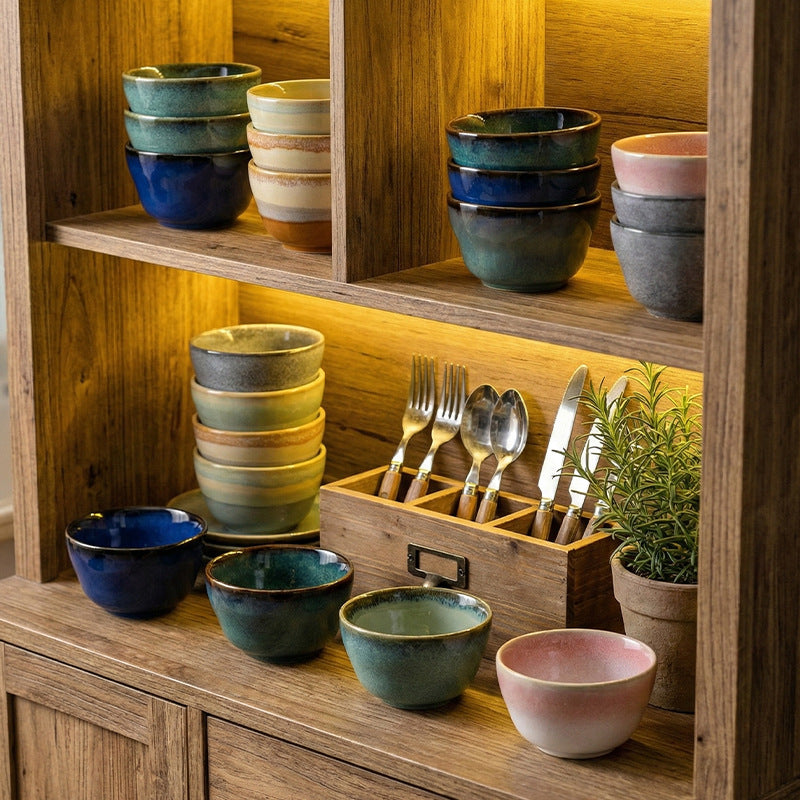 Japanese kiln personalized tableware restaurant hot pot restaurant small bowl fruit bowl good-looking cooking bowl for home rice small bowl