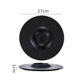 Meteor shower volcano plate - black