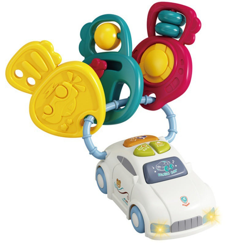 Cross-border export music car keychain children's science and education lighting music toys infant early education musical instrument toys
