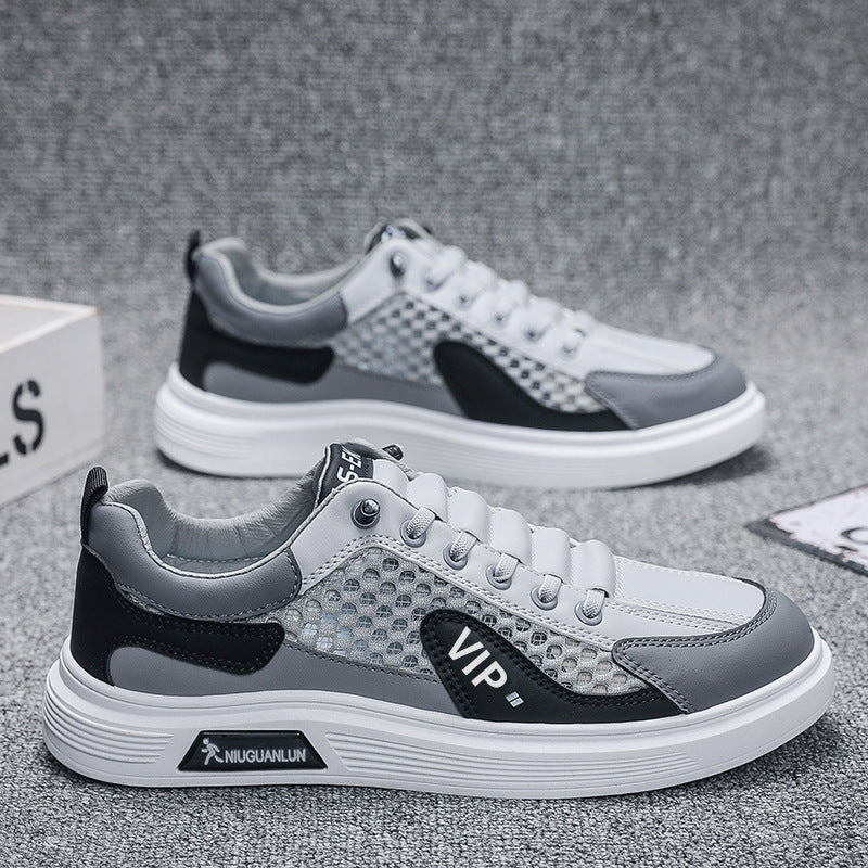 Men's shoes 2024 summer new arrival: large mesh sneakers - fashionable, trendy, versatile, non-slip, breathable mesh casual shoes, trendy sneakers