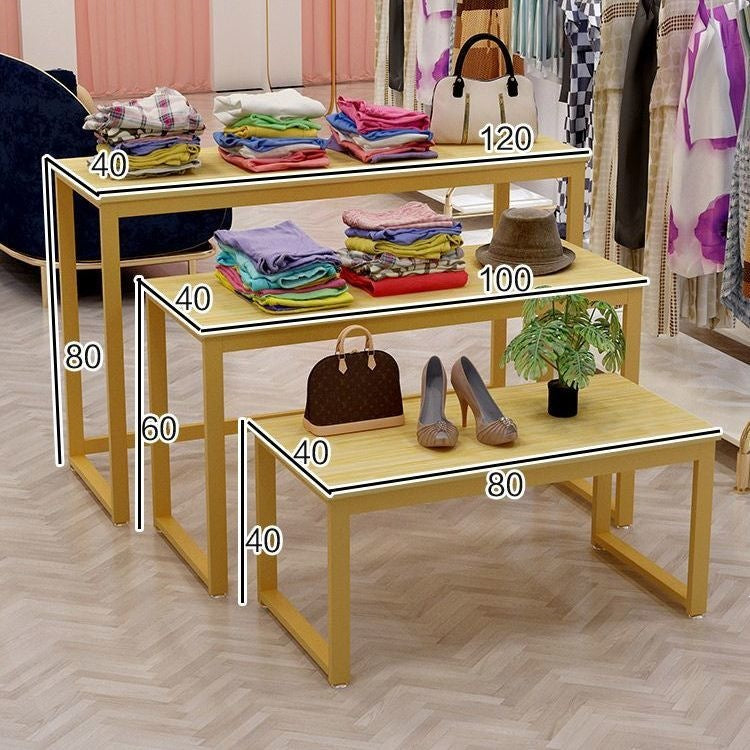Clothing store flow table shopping mall bag shoe store flower shop island table display table popular live broadcast single-layer storage rack