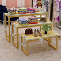 Clothing store flow table shopping mall bag shoe store flower shop island table display table popular live broadcast single-layer storage rack