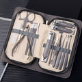 Gray black-family version zipper bag 15-piece set