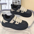 2025 spring/autumn new retro chunky sneakers - women's platform shoes, breathable wedge sneakers, casual athletic shoes