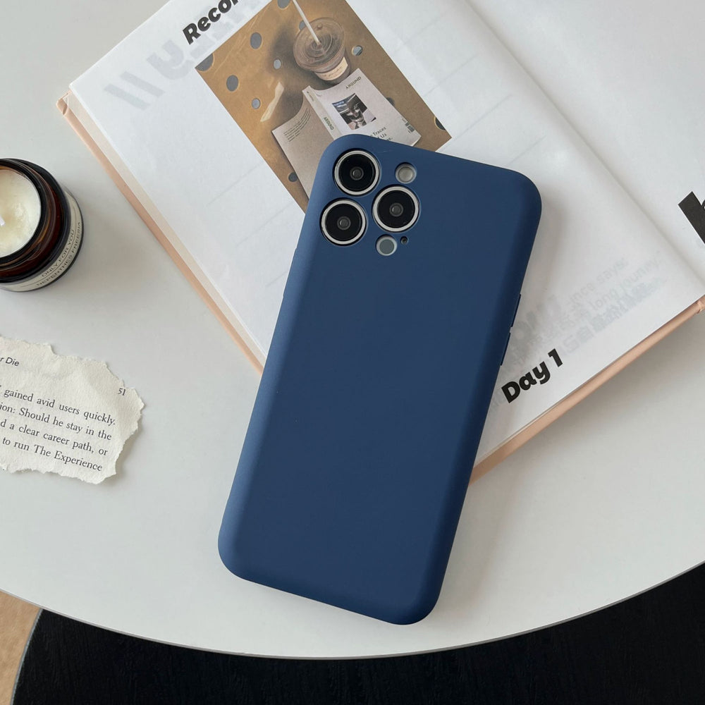 New iphone 16 case, soap-like liquid tpu solid color full coverage protective case for apple 15 pro max