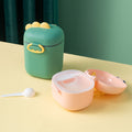 Portable baby formula dispenser - travel-friendly, airtight, and moisture-proof container for formula, complementary food, and rice cereal. features divided compartments for portion control and storage