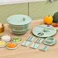 Multifunctional vegetable salad dehydrator, vegetable cutter, for home fruit spinner, cucumber and potato shredder, slicer and dryer