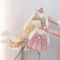 Baby girl autumn dress  new arrival: faux two-piece ruffle collar long sleeve princess dress - hot seller!