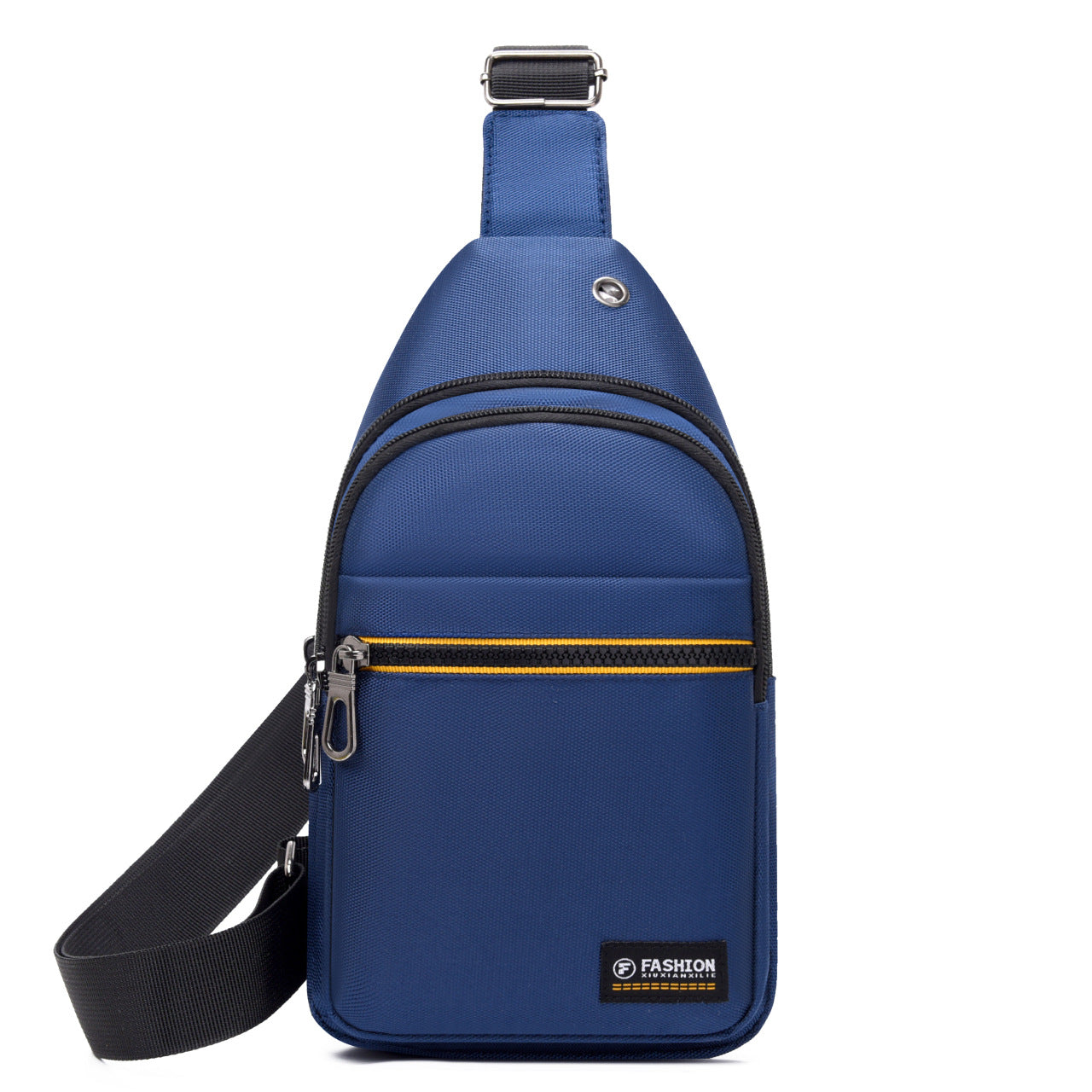 New large-capacity men's breast bag Oxford cloth practical and simple messenger bag trendy casual commuting versatile shoulder bag