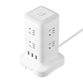 Vertical magic cube socket panel multi-port multifunctional power strip with usb wireless charging, home power strip extension cord