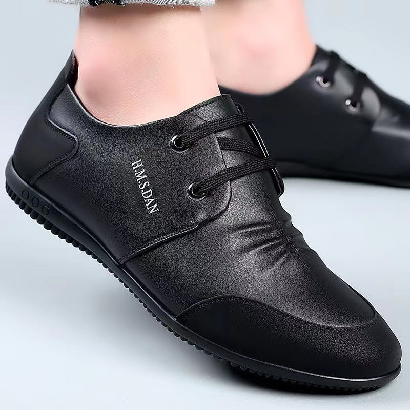 Men's spring new soft leather loafers business casual men's leather shoes slip-on tiktok viral hot seller