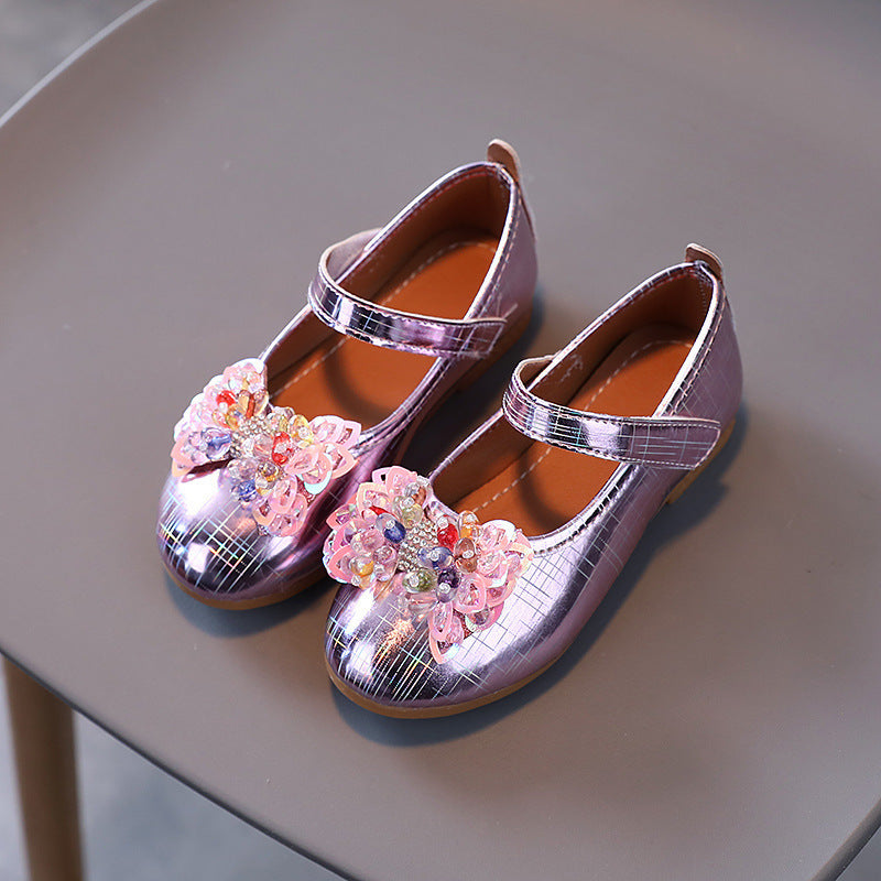 spring new girls' princess shoes - stylish soft sole cute bowknot toddler & baby flats