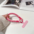 Colorful braided rope mobile phone creative short lanyard wrist nylon accessories satchel twist hanging ornaments cartoon finger ring