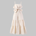 Children's (female) jumpsuit, large butterfly suspender bell jumpsuit