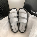 Women's double strap sandals - 2024 summer new arrival - outdoor beach thick sole slides - wholesale breathable lightweight sandals