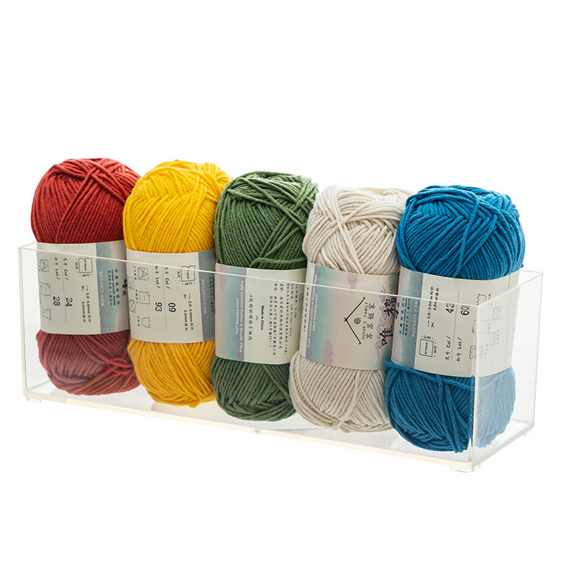 Hand woven thread DIY material tool box Household wall hanging wool ball wool ball storage box Cotton thread storage box