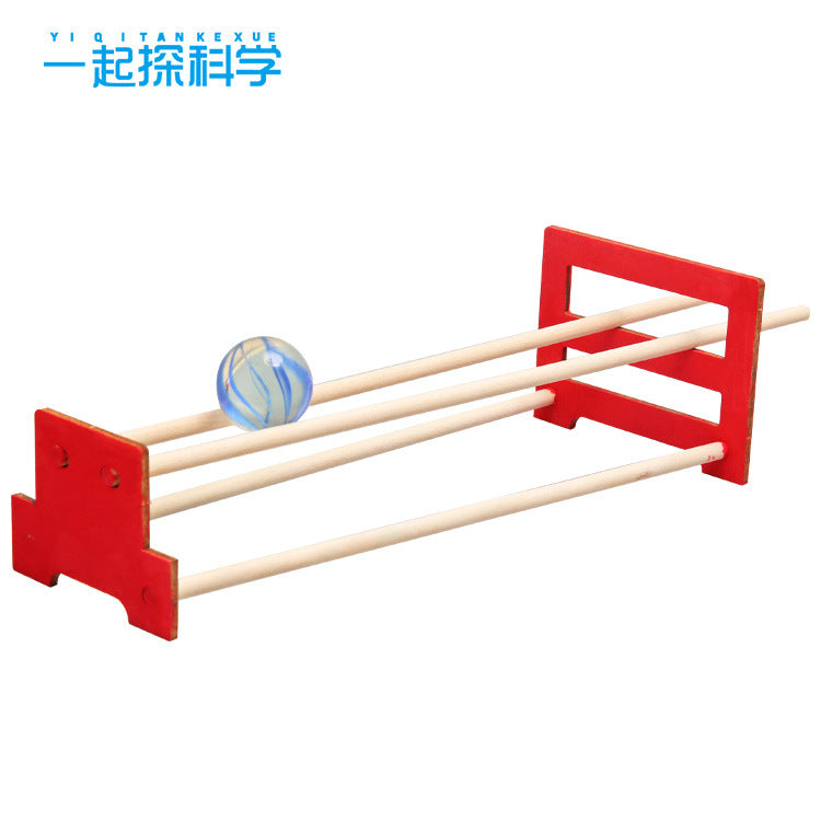 DIY double track strange slope primary school children wooden educational toys scientific experiment science and education model wholesale