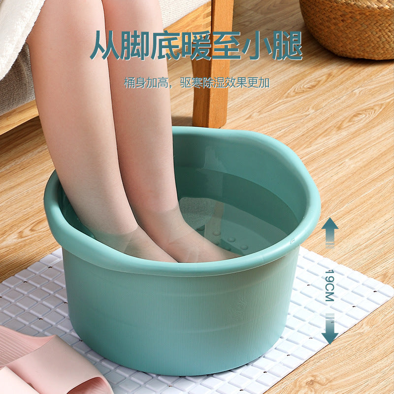 Foot bath bucket large household casual footbath footbath plastic thickened and heightened deep health massage foot bath bucket