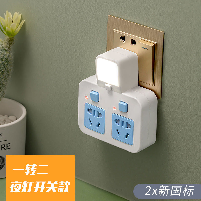 Multi-outlet adapter plug splitter power strip - one-to-many panel, multi-port wireless power strip (cordless)