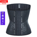 Hourglass goddess [extended length] heart-shaped round hole tummy control waist trainer - sports tight rubber corset latex shapewear