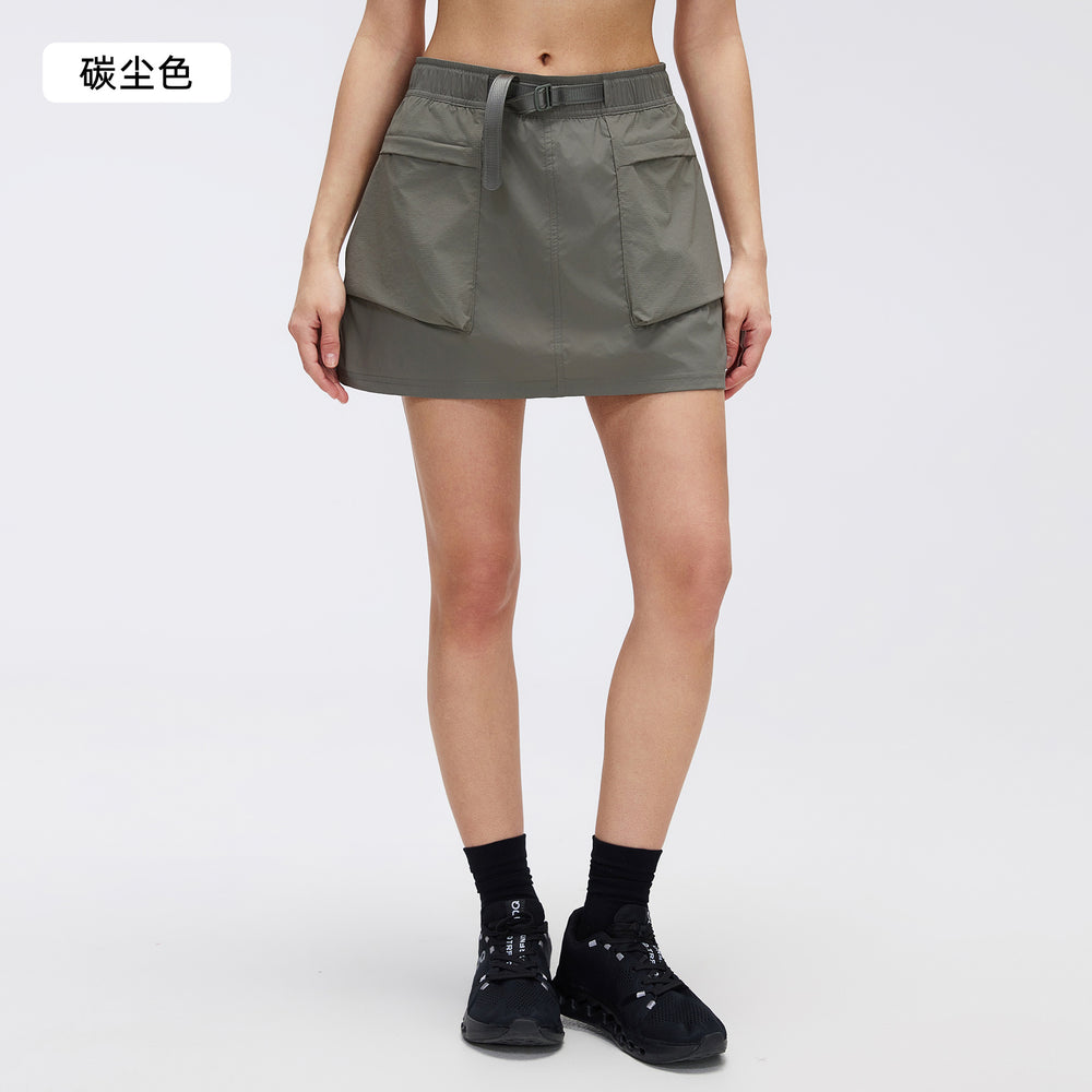 Light outdoor workwear skirt women's summerhigh waistslimming looka-line skirtcasualeasiest for match sports skirtd26027