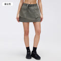 Light outdoor workwear skirt women's summerhigh waistslimming looka-line skirtcasualeasiest for match sports skirtd26027