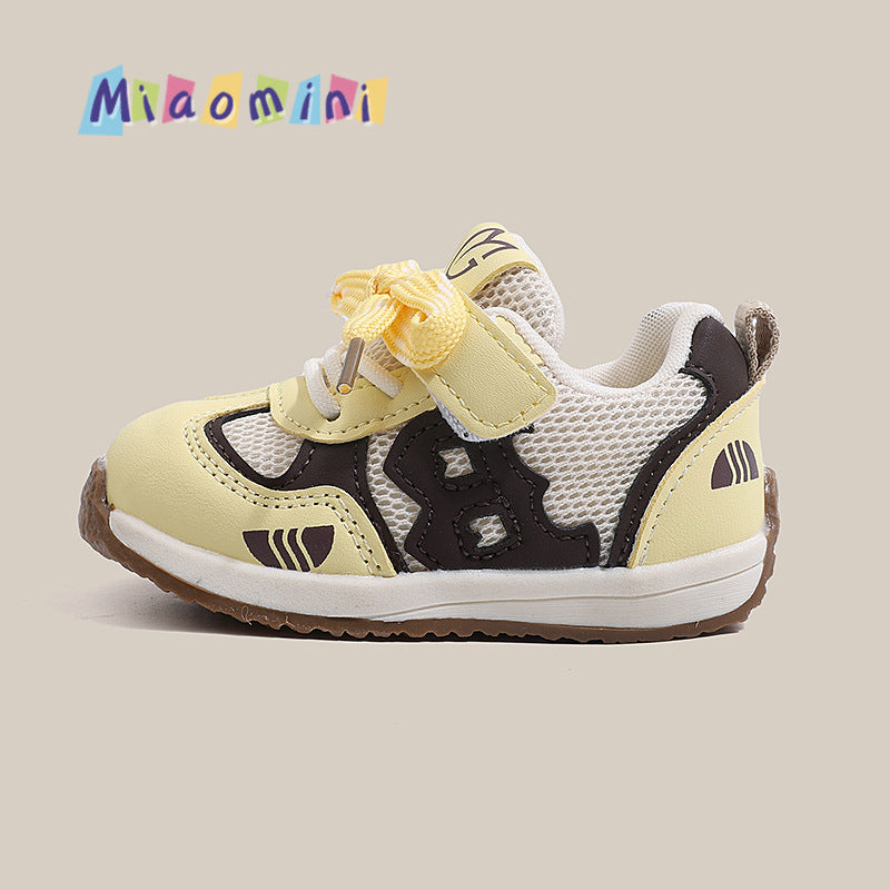 Baby toddler shoes - spring/autumn  collection: color block, versatile infant shoes for boys, soft sole, non-slip functional shoes for girls