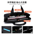 Conference briefcase document bag business handbag printed oxford cloth crossbody shoulder office document bag