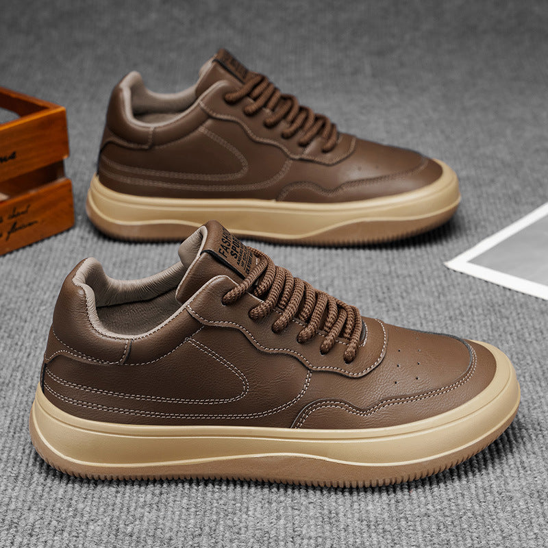 2026 spring new arrival: minimalist soft-soled, soft-leather, lightweight, non-slip casual men's shoes - trendy, versatile, sporty fashion sneakers