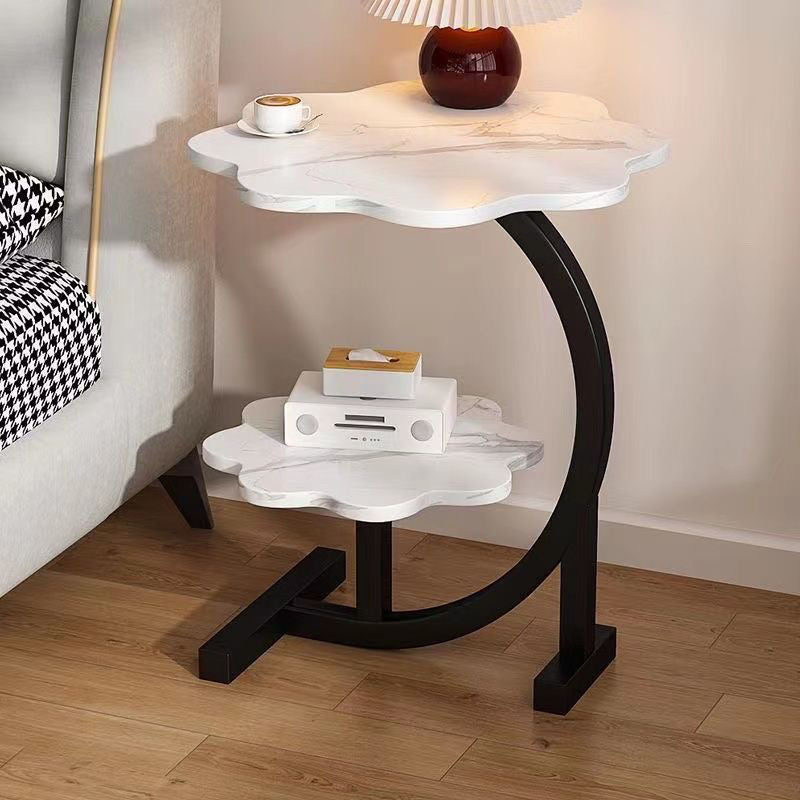 Sofa side table, living room, for home bedside small coffee table, modern storage rack, casual bedside table, bedroom bedside small table