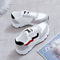 Women's new spring/autumn leather sneakers, korean style versatile white shoes for female students, flat casual shoes with soft soles, running shoes