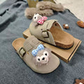 2025 fall/winter new collection: women's closed-toe mules - winter retro cute cartoon thick-soled birkenstock-style wholesale