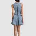 Amazon independent station cross-border  summer new arrival classy denim sleeveless dress women's casual home