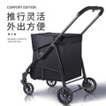 Customized export shopping cart - lightweight, large capacity, foldable, one-click folding, universal wheel shopping cart