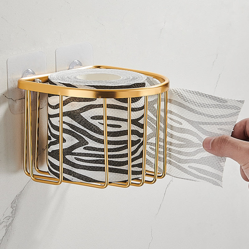 No punching toilet tissue box toilet toilet toilet paper roll paper toilet paper toilet paper storage wall-mounted rack