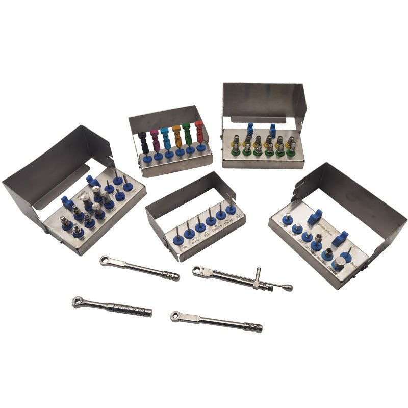Dental Implant Tool Box Screwdriver Wrench Machine Base Torque Strengthening Ratchet General Dentistry