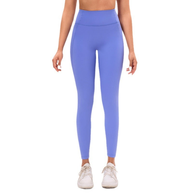 Women's seamless high-waisted workout leggings - running, gym, yoga - naked feel, stretchy, tummy control, butt lifting