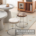 Soft stool, durable shoe changing stool, casual stool, for home bench, solid wood surface low stool, round stool, thickened steel stool