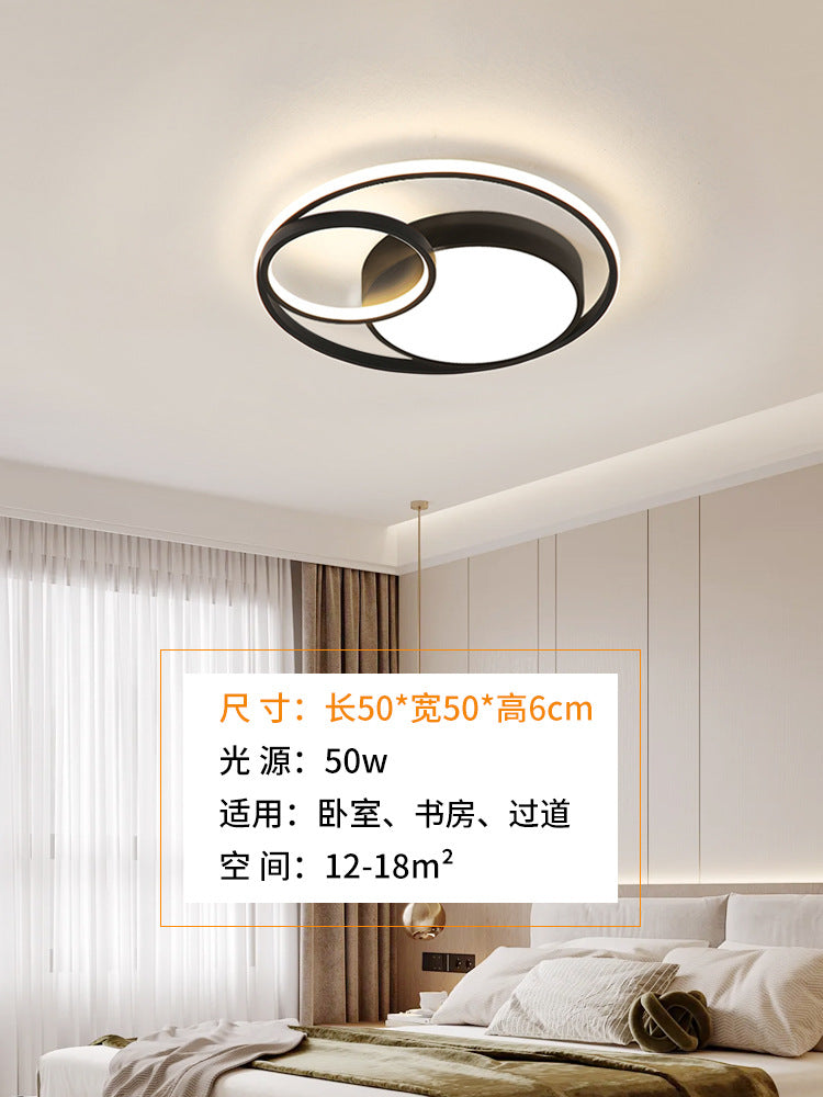 Light luxury atmosphere black living room hall main light Zhongshan home improvement lighting led homestay atmosphere bedroom ceiling light